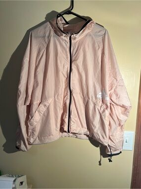Women’s Adidas Plus Size Pink Light Weight Packable Jacket Size 2X